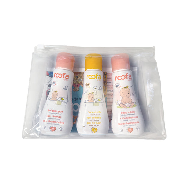 Roofa Spain Mini Travel Kit – 3-in-1 Baby Care Essentials (75ml Each)