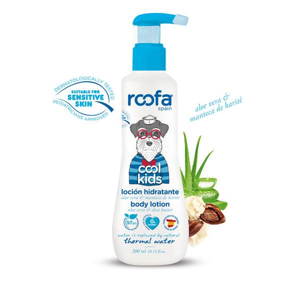 Roofa Spain Cool Kids Body Lotion 300ml | Aloe Vera & Shea Butter | Sensitive Skin