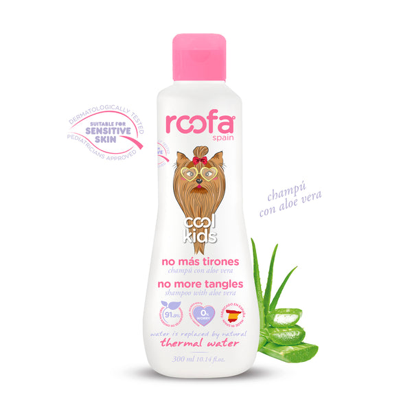 Roofa Spain Kids No More Tangles Shampoo 300ml | Aloe Vera & Thermal Water