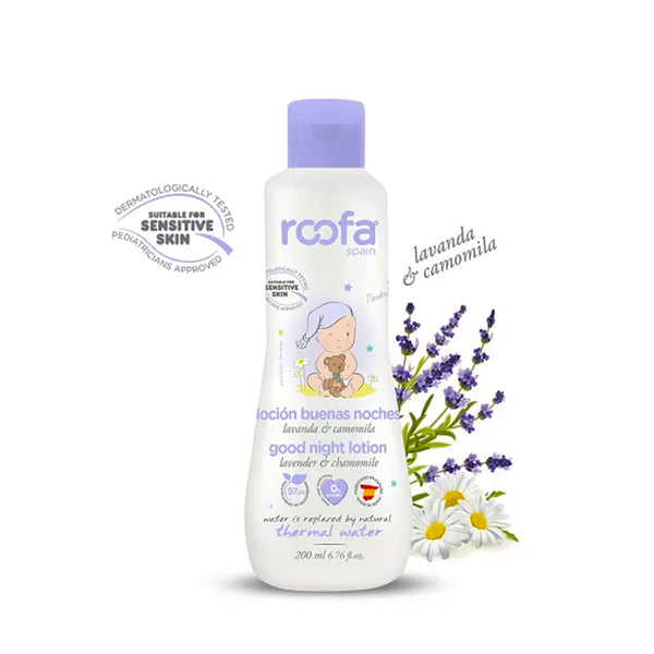 Roofa Spain Good Night Lotion 200ml | Lavender & Chamomile | Sensitive Skin