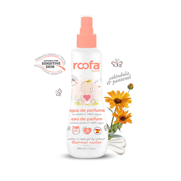 Roofa Spain Baby Eau de Parfum 200ml | Alcohol-Free & Vegan | Calendula & Panthenol